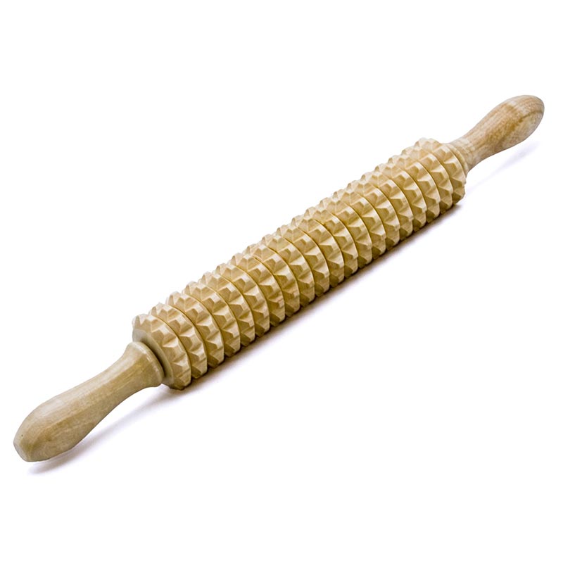 Large Diamond Tip Cob Roller - Wood therapy
